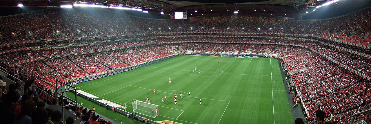 Estádio da Luz in Lisbon on a football matchday