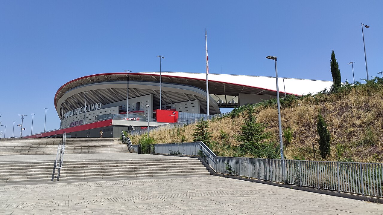 Exterior of Estadio Metropolitano in Madrid