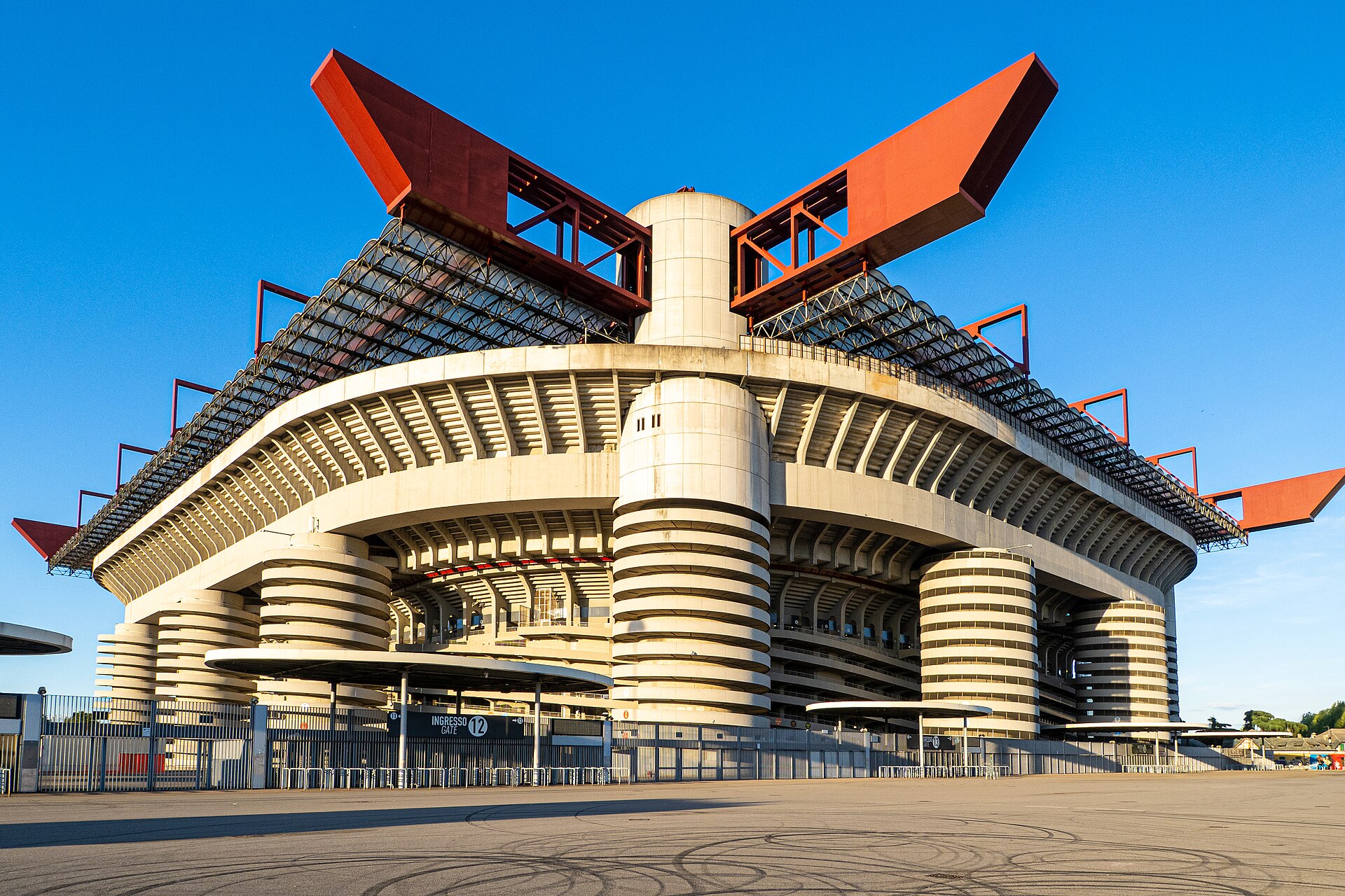San Siro viewed from outside in Milan