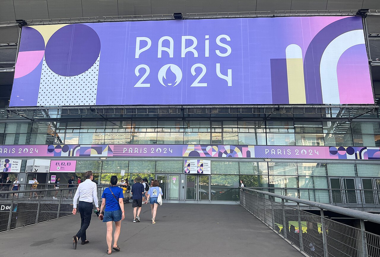 Entrance to Stade de France in Saint-Denis during the Paris 2024 period