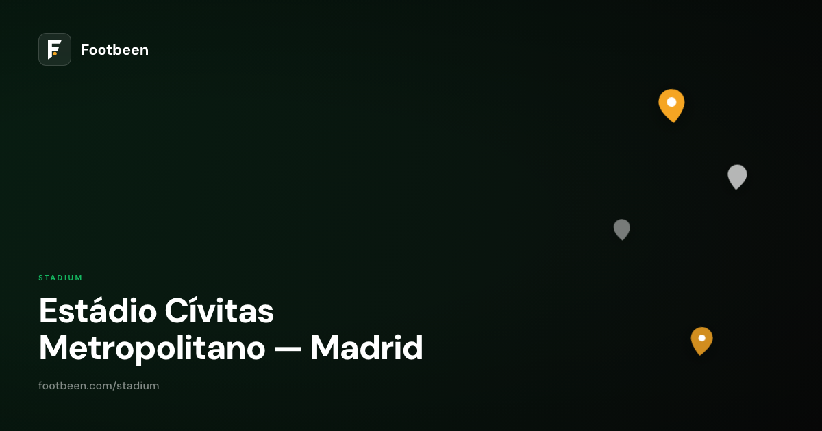 Estadio Metropolitano stadium card for Madrid