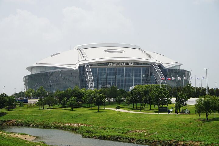 AT&T Stadium in Arlington viewed from outside