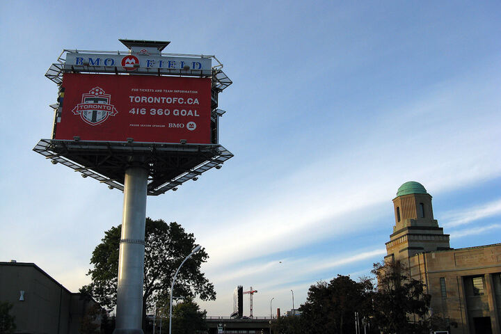 BMO Field in Toronto viewed from inside the stadium