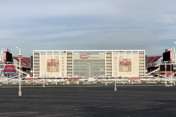 Levi's Stadium in Santa Clara viewed from outside