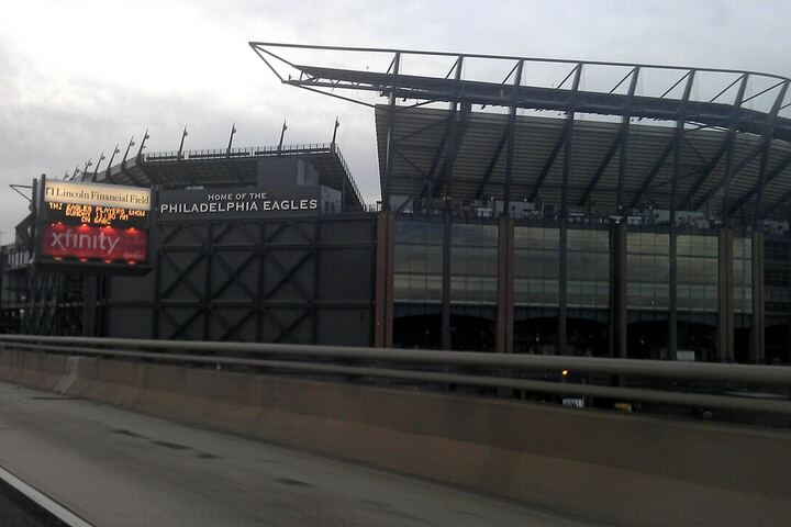 Lincoln Financial Field in Philadelphia viewed from outside
