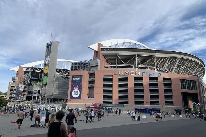 Lumen Field in Seattle viewed from outside