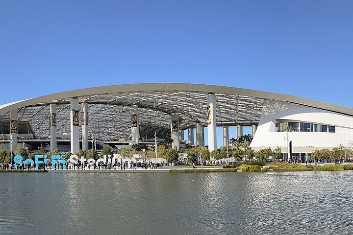 SoFi Stadium in Inglewood viewed from outside
