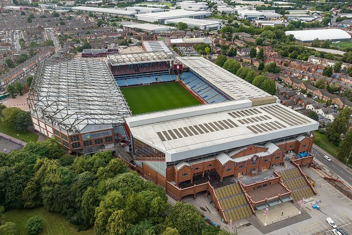 Villa Park in Birmingham viewed from outside